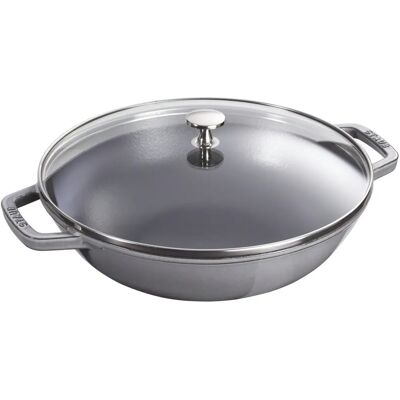 Wok in ghisa smaltata Staub 30cm - Strumento di cucina Wok in ghisa smaltata Staub 30cm - Strumento di cucina