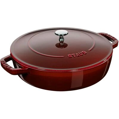 Staub Grenadine Gjutjern Braiserpanne 28cm - Passer til Alle Kokeplater Staub Grenadine Gjutjern Braiserpanne 28cm - Passer til Alle Kokeplater
