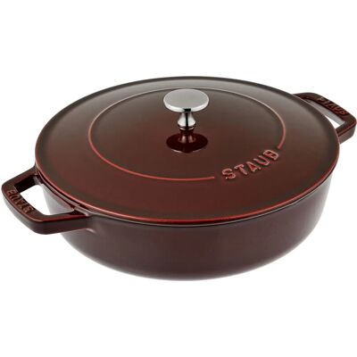 Padella in ghisa rotonda STAUB con coperchio Chistera - 24cm - Padella Padella in ghisa rotonda STAUB con coperchio Chistera - 24cm - Padella