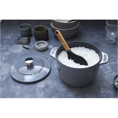 Staub Gusseisen Reiskocher - 1,6L, Grau, Spezialdeckel Staub Gusseisen Reiskocher - 1,6L, Grau, Spezialdeckel