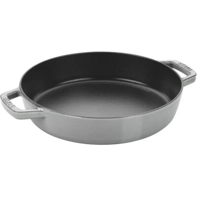 Poêle en Fonte Staub - 20cm, Graphite, 2 Poignées - Ustensiles de Cuisine Poêle en Fonte Staub - 20cm, Graphite, 2 Poignées - Ustensiles de Cuisine