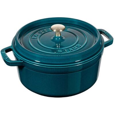 Staub 1102837 Stekepanne - Støpejern, Blå, 28cm Staub 1102837 Stekepanne - Støpejern, Blå, 28cm