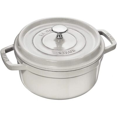 Staub Witte Truffel 22cm Emailleren Gietijzeren Cocotte - Keukengerei Staub Witte Truffel 22cm Emailleren Gietijzeren Cocotte - Keukengerei