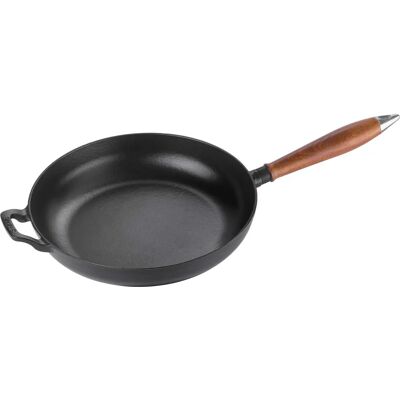 Staub 28cm gusseisen Pfanne mit Holzgriff Staub 28cm gusseisen Pfanne mit Holzgriff
