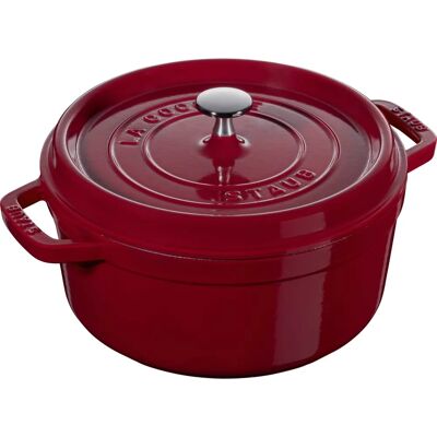 Staub Bordeaux Gusseisen Cocotte 24cm - Französische Handwerkskunst Staub Bordeaux Gusseisen Cocotte 24cm - Französische Handwerkskunst