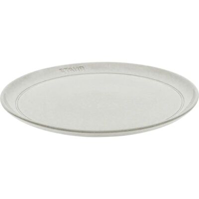 Staub - Flat Hvitt Trøffel Tallerken 26cm - Grå - Keramikk - Hovedrett Staub - Flat Hvitt Trøffel Tallerken 26cm - Grå - Keramikk - Hovedrett