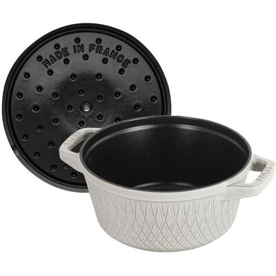 Staub Weiße Trüffel 24cm Gusseisen Topf - Kochen & Servieren Staub Weiße Trüffel 24cm Gusseisen Topf - Kochen & Servieren