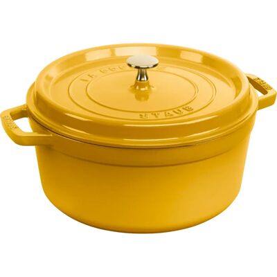 Staub La Cocotte - 26cm, Zitrone, Gusseisen - Schmortopf Staub La Cocotte - 26cm, Zitrone, Gusseisen - Schmortopf