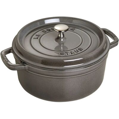 Staub Støpejern Casserole 3,8L Grå - Kjele Staub Støpejern Casserole 3,8L Grå - Kjele