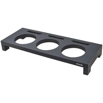 Support Staub pour 3 mini cocottes - Support pour plats Support Staub pour 3 mini cocottes - Support pour plats