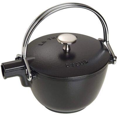 STAUB Schwarze Gusseisen-Teekanne - 1,1L - Teekanne & Servierkanne STAUB Schwarze Gusseisen-Teekanne - 1,1L - Teekanne & Servierkanne