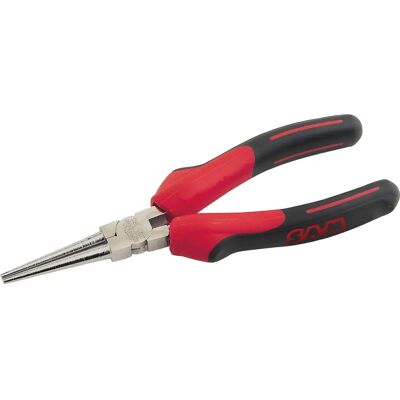 Pince en chrome vanadium SAM - 160mm, Bec rond, Pointe droite Pince en chrome vanadium SAM - 160mm, Bec rond, Pointe droite
