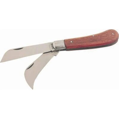 Coltello da Elettricista SAM OUTILLAGE 371 - 2 Lame, Manico in Legno - Garanzia a Vita Coltello da Elettricista SAM OUTILLAGE 371 - 2 Lame, Manico in Legno - Garanzia a Vita