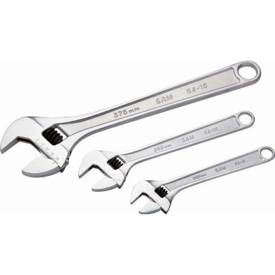 Set de Llaves Cromadas SAM - 8/10/15 pulgadas Set de Llaves Cromadas SAM - 8/10/15 pulgadas