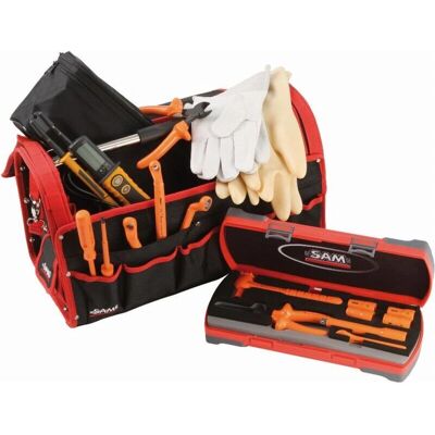 Sam Outillage CP-11 - Textilwerkzeugkoffer 30L mit 11 isolierten Werkzeugen Sam Outillage CP-11 - Textilwerkzeugkoffer 30L mit 11 isolierten Werkzeugen