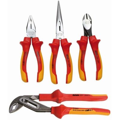 Sam Outillage - Set di 4 pinze isolate - 201J4TI Sam Outillage - Set di 4 pinze isolate - 201J4TI