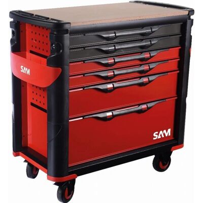 SAM OUTILLAGE Armario Grande Rojo de 6 Cajones - Armario de herramientas SAM OUTILLAGE Armario Grande Rojo de 6 Cajones - Armario de herramientas
