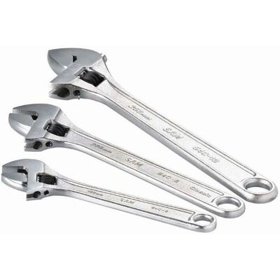 Sam Outillage Juego de 3 llaves ajustables Sam Outillage Juego de 3 llaves ajustables