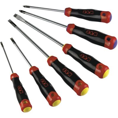 Ensemble de Tournevis Compact SAM - Pozidriv & Plat - 6 pcs - Publicité Ensemble de Tournevis Compact SAM - Pozidriv & Plat - 6 pcs - Publicité