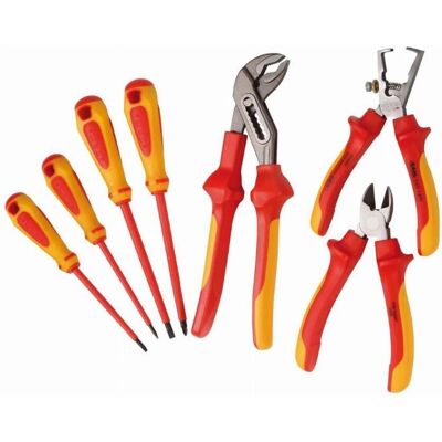 Sam Outillage - Juego de Herramientas Aisladas 1000V - 3 Alicates + 4 Destornilladores Sam Outillage - Juego de Herramientas Aisladas 1000V - 3 Alicates + 4 Destornilladores
