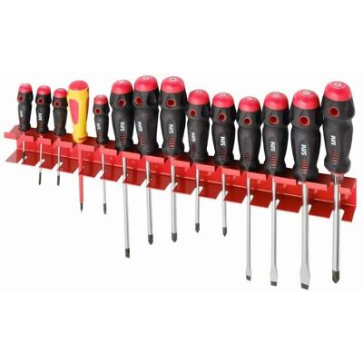 Sam Outillage - Set di cacciaviti - 14 pezzi in rastrelliera - TAJ14B Sam Outillage - Set di cacciaviti - 14 pezzi in rastrelliera - TAJ14B