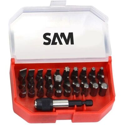 SAM Jeu compact de 30 embouts de tournevis - Embouts de tournevis - Publicité SAM Jeu compact de 30 embouts de tournevis - Embouts de tournevis - Publicité