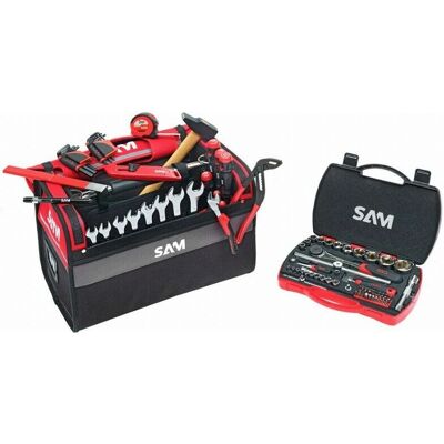 SAM OUTILLAGE Borsa Attrezzi - 100 Strumenti di Manutenzione - 30L Leggera SAM OUTILLAGE Borsa Attrezzi - 100 Strumenti di Manutenzione - 30L Leggera