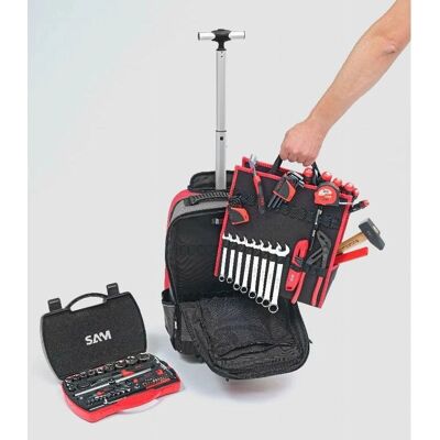 Sam Outillage - Mochila de 40L con 100 herramientas de mantenimiento Sam Outillage - Mochila de 40L con 100 herramientas de mantenimiento