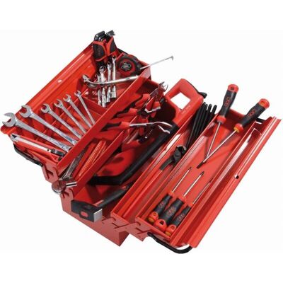 Sam Outillage - Maletín metálico - 40 herramientas - Equipo básico Sam Outillage - Maletín metálico - 40 herramientas - Equipo básico