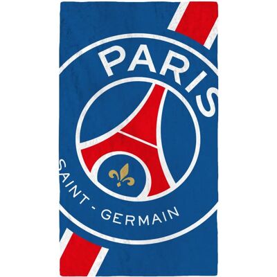 PSG - Serviette de Bain 70x120 cm - Bleu - Coton - Serviette - Publicité PSG - Serviette de Bain 70x120 cm - Bleu - Coton - Serviette - Publicité