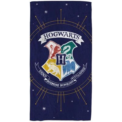 Warner Bros - Harry Potter Poudlard - Bleu - Serviette - Publicité Warner Bros - Harry Potter Poudlard - Bleu - Serviette - Publicité