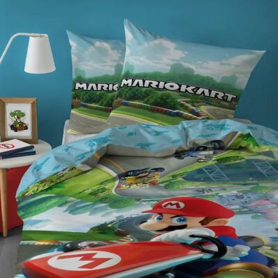 Omydream - Mario Up Side Down - 140x200 cm - Parure de lit - Publicité Omydream - Mario Up Side Down - 140x200 cm - Parure de lit - Publicité