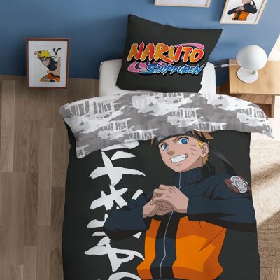 Ensemble de Literie Naruto Uzumaki - Coton, 140x200+63x63cm - Publicité Ensemble de Literie Naruto Uzumaki - Coton, 140x200+63x63cm - Publicité