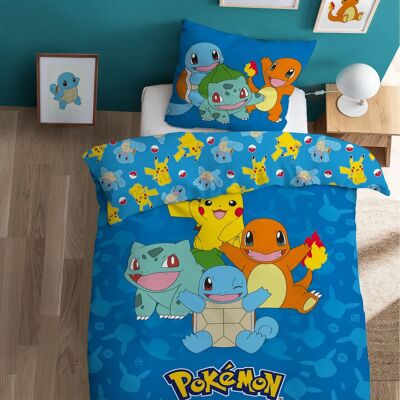 Ensemble de Housses de Couette Pokémon - Bleu - Publicité Ensemble de Housses de Couette Pokémon - Bleu - Publicité