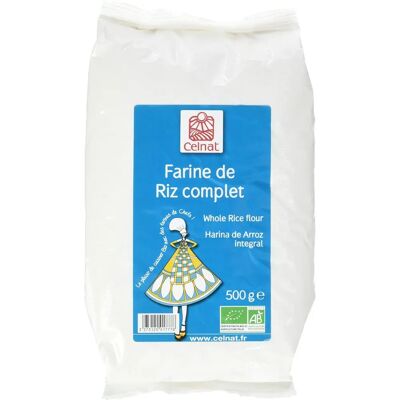 Farine de Riz Intégrale Bio Celnat - Farine - Publicité Farine de Riz Intégrale Bio Celnat - Farine - Publicité