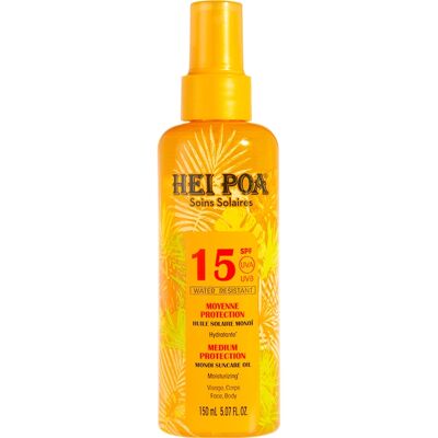 Huile Solaire Monoï SPF 15 Hei Poa - 150 ml - Publicité Huile Solaire Monoï SPF 15 Hei Poa - 150 ml - Publicité