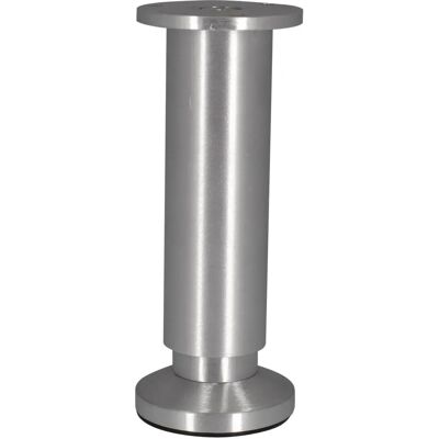 CIME - Pierna de mueble ajustable 38x150 mm - Aluminio cepillado gris CIME - Pierna de mueble ajustable 38x150 mm - Aluminio cepillado gris