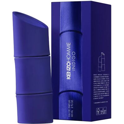 Kenzo Homme Indigo Eau de Parfum - Notas florais marinhas Kenzo Homme Indigo Eau de Parfum - Notas florais marinhas