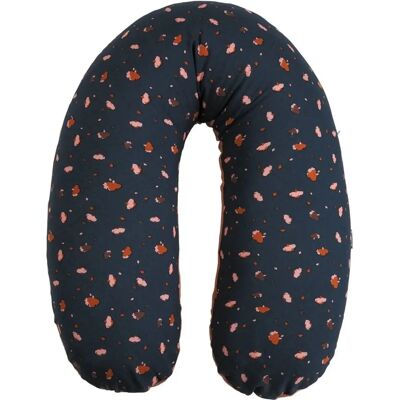 Cojín de embarazo Candide Jersey Flor/Cassonade - Almohada de embarazo Cojín de embarazo Candide Jersey Flor/Cassonade - Almohada de embarazo