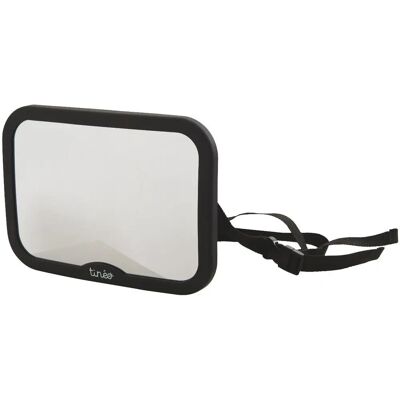 Tineo Baby Auto Spiegel - 360° Drehbar - Einfach zu Montieren - Verstellbar - 24x17cm - Schwarz Tineo Baby Auto Spiegel - 360° Drehbar - Einfach zu Montieren - Verstellbar - 24x17cm - Schwarz