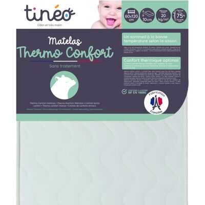 Matelas Thermo confort Tineo 120x60x10 - Support bébé Matelas Thermo confort Tineo 120x60x10 - Support bébé
