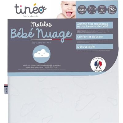 Matelas Tineo pour Berceau - 60x120cm - Support & Housse Amovible - Publicité Matelas Tineo pour Berceau - 60x120cm - Support & Housse Amovible - Publicité