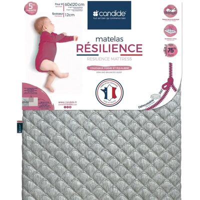 Candide - Résilience - 60x120 cm - Déhoussable 360° - Matelas - Publicité Candide - Résilience - 60x120 cm - Déhoussable 360° - Matelas - Publicité