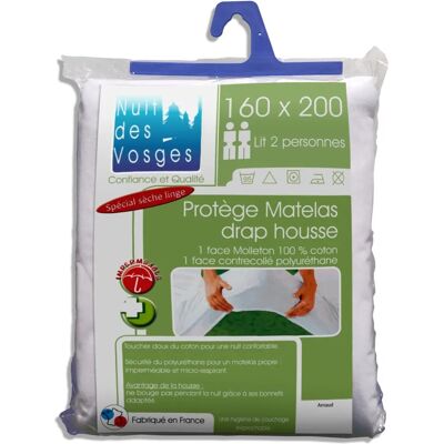 NUIT DES VOSGES 2035636 - Wasserdichter Baumwoll-Matratzenbezug - 200x160cm NUIT DES VOSGES 2035636 - Wasserdichter Baumwoll-Matratzenbezug - 200x160cm