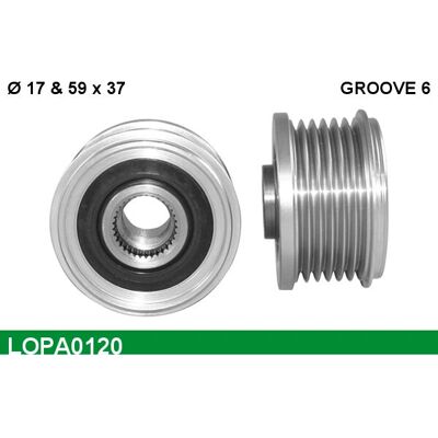 Lucas Generator Vrijwiel - 59mm voor Lancia Peugeot Fiat Citroen Lucas Generator Vrijwiel - 59mm voor Lancia Peugeot Fiat Citroen