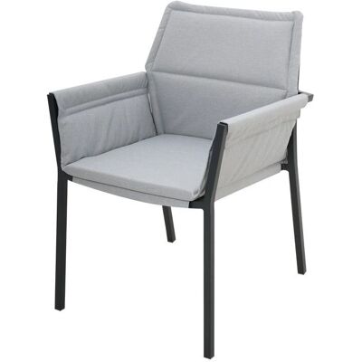 Naterial - Delta - Grigio - Alluminio - Sedia da giardino Naterial - Delta - Grigio - Alluminio - Sedia da giardino