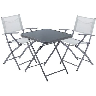 NATERIAL - Emys - Grigio - Acciaio - Set outdoor NATERIAL - Emys - Grigio - Acciaio - Set outdoor