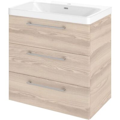 Arredo bagno Remix SENSEA - A parete, 3 cassetti, Rovere chiaro - Arredo bagno Arredo bagno Remix SENSEA - A parete, 3 cassetti, Rovere chiaro - Arredo bagno