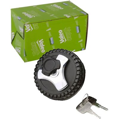 VALEO 247700 Bränslelås - Krom/Svart med nyckel, luftventil VALEO 247700 Bränslelås - Krom/Svart med nyckel, luftventil