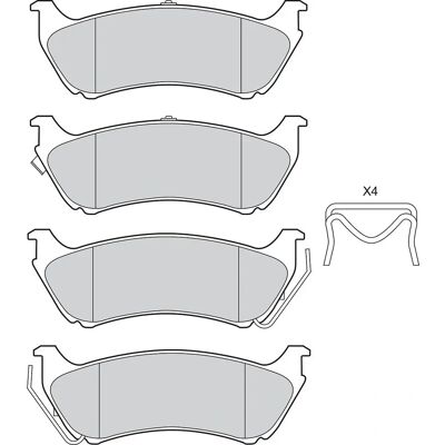 VALEO 302840 Bremsbeläge-Set - Bremsscheibe, Verschleißanzeige, Geräuschschutz VALEO 302840 Bremsbeläge-Set - Bremsscheibe, Verschleißanzeige, Geräuschschutz
